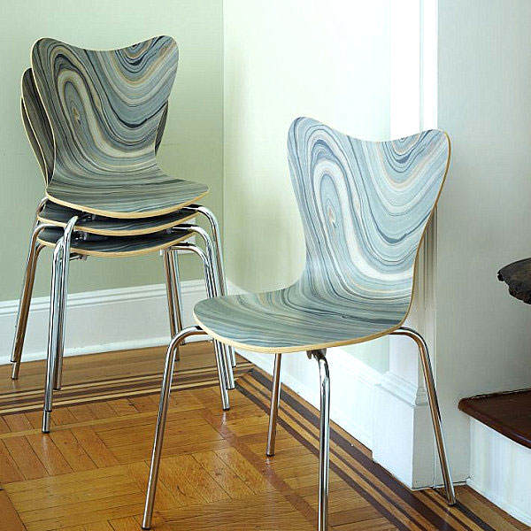 chair-with-marbleized-effect