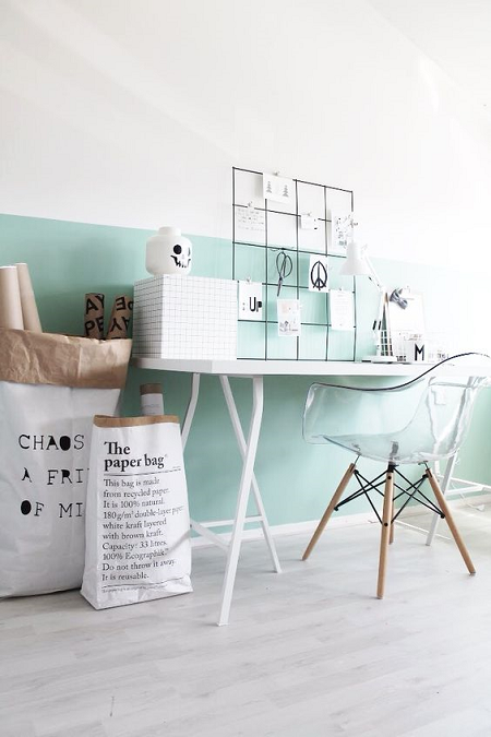 Decorar con verde mint