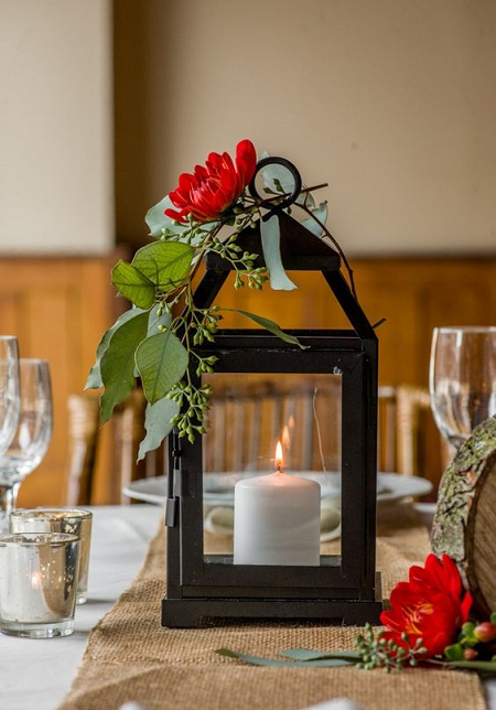 centros de mesa con velas