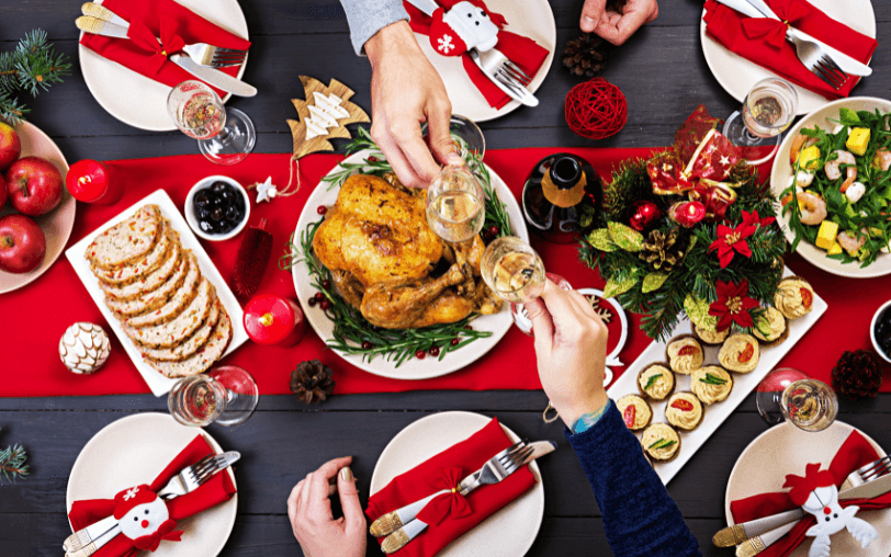 Cómo poner una mesa correctamente en Navidad